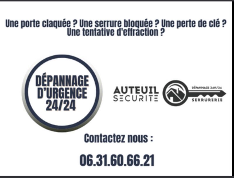 'urgence en serrurerie