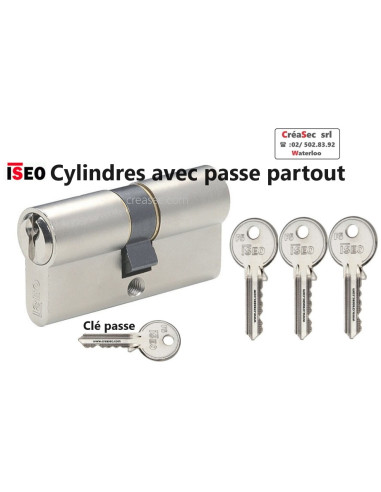 barillet avec clé sécurisée